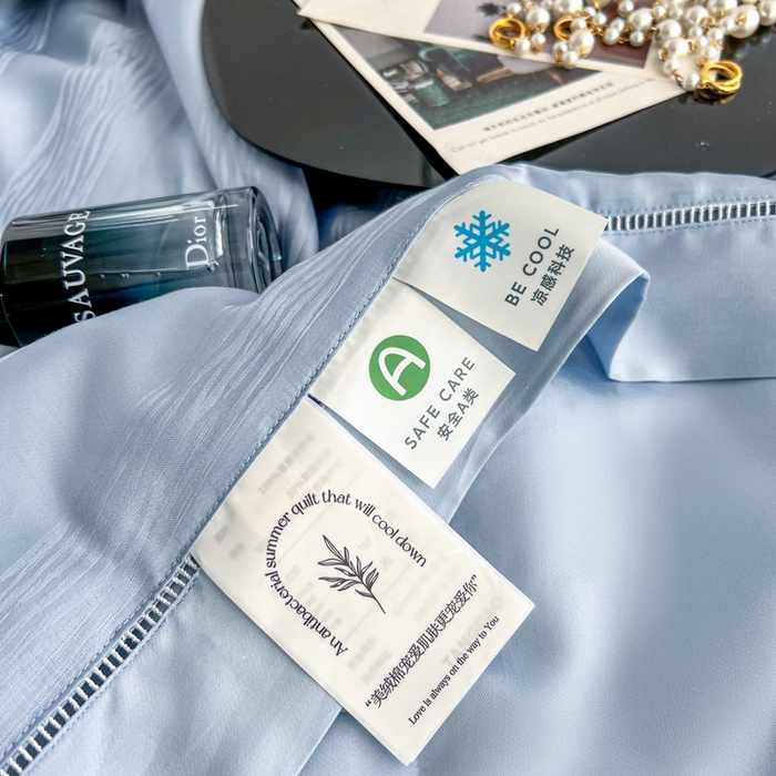 91家纺网 家纺一手货源 找家纺 佳居缘 2024新款60天丝夏被四件套-倾心 倾心-幻境兰