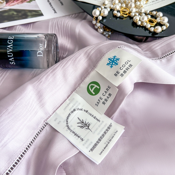 91家纺网 家纺一手货源 找家纺 佳居缘 2024新款60天丝夏被四件套-倾心 倾心-罗兰紫