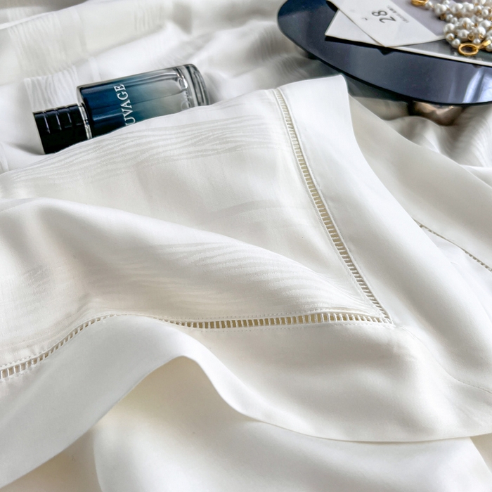 91家纺网 家纺一手货源 找家纺 佳居缘 2024新款60天丝夏被四件套-倾心 倾心-珍珠白