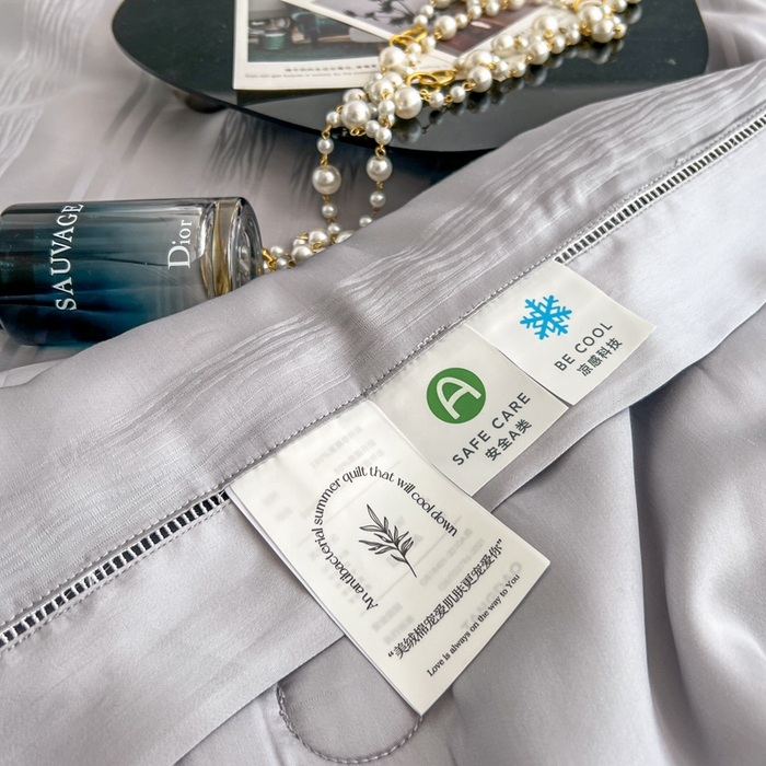 91家纺网 家纺一手货源 找家纺 佳居缘 2024新款60天丝夏被四件套-倾心 倾心-绅士灰