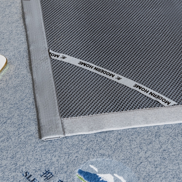 91家纺网 家纺一手货源 找家纺 2023全季家居纯色凉感肌理纹富士款冰丝凉席 富士款-丁香紫