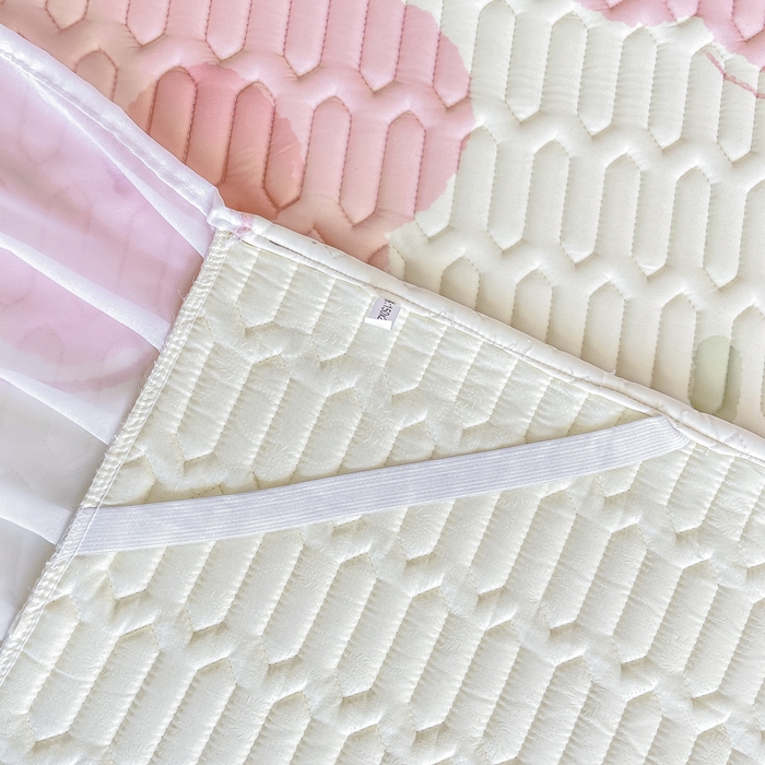 91家纺网 家纺一手货源 找家纺 慕澄 2023新款小版雪纺床裙款乳胶凉席 美丽