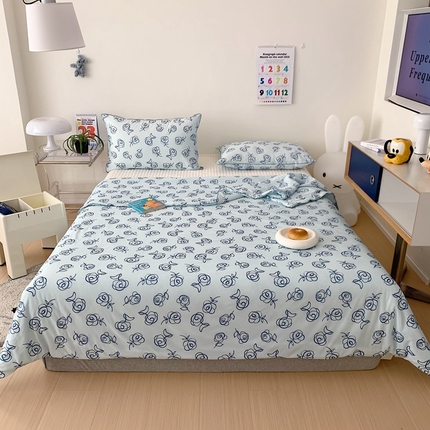 全季 2023新款家居氨纶凉感卡通小清新夏被 玫瑰之恋