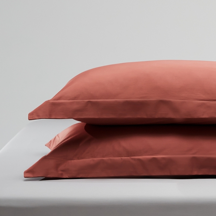 91家纺网 家纺一手货源 找家纺 8小时家纺 2023新款长绒棉单品枕套 秋香红