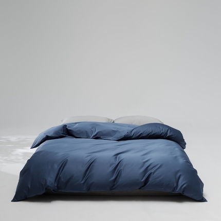 91家纺网 家纺一手货源 找家纺 8小时家纺 2023款长绒棉单品被套 钻石蓝