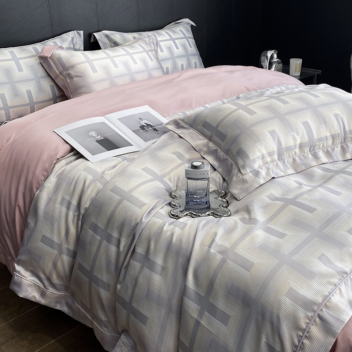 91家纺网 家纺一手货源 找家纺 （总）优悦 2023新款冰丝印花四件套澜玉丛境