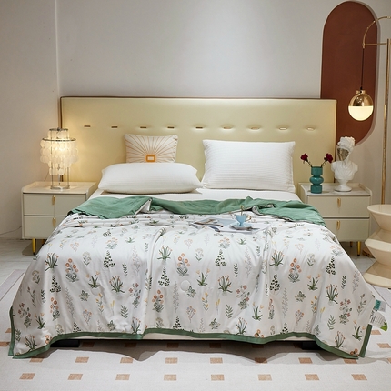 上喜 热卖莱赛尔天丝夏被 仙草