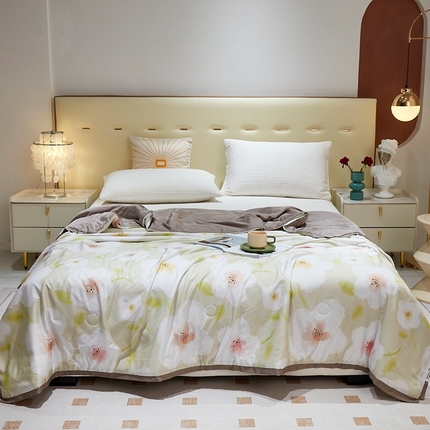 上喜 热卖莱赛尔天丝夏被 叶满庭