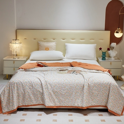 91家纺网 家纺一手货源 找家纺 上喜 热卖莱赛尔天丝夏被 朝颜