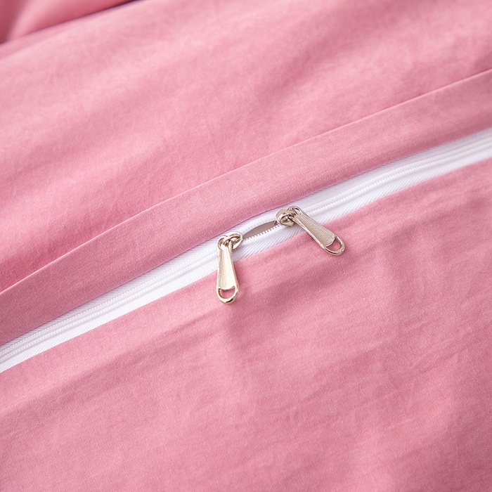 91家纺网 家纺一手货源 找家纺 优姿家纺 2024新款锦棉绣花四件套吊边床单一字绣枕套套件-锦绣花园 锦绣花园-豆沙