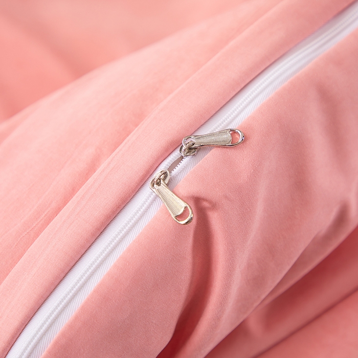 91家纺网 家纺一手货源 找家纺 优姿家纺 2024新款锦棉绣花四件套吊边床单一字绣枕套套件-锦绣花园 锦绣花园-粉