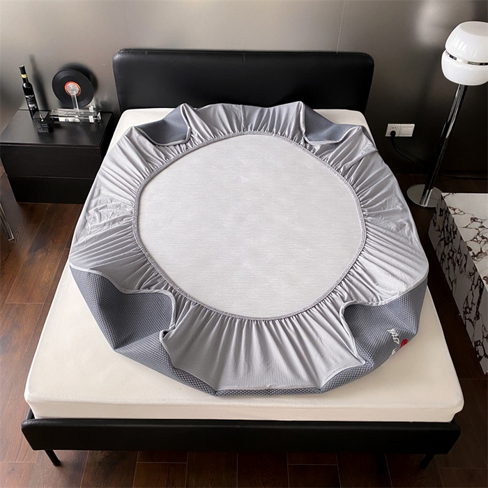 91家纺网 家纺一手货源 找家纺 三味舒屋 2025新款凉感抗菌防螨印花冰丝养生席床笠款 美宝