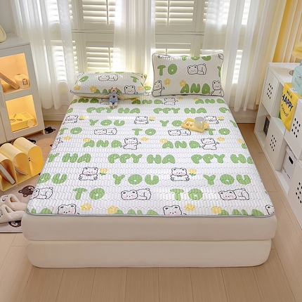 木堇家居 2023新款乳胶凉席 happy 熊