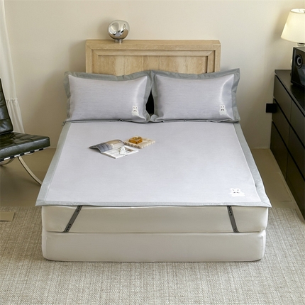 （总）三味舒屋 2025新款凉感抗菌防螨印花冰丝养生席床席款