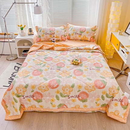 91家纺网 家纺一手货源 找家纺 （总）乐童 2024新款全棉夏被四件套爆款花色