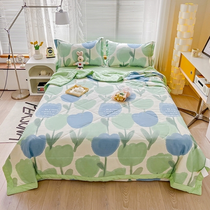 91家纺网 家纺一手货源 找家纺 （总）乐童 2024新款全棉夏被四件套爆款花色