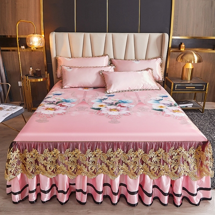 91家纺网 家纺一手货源 找家纺 （总）恋尚 2023新款薄款冰丝床裙系列