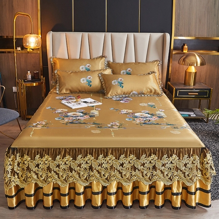 91家纺网 家纺一手货源 找家纺 （总）恋尚 2023新款薄款冰丝床裙系列