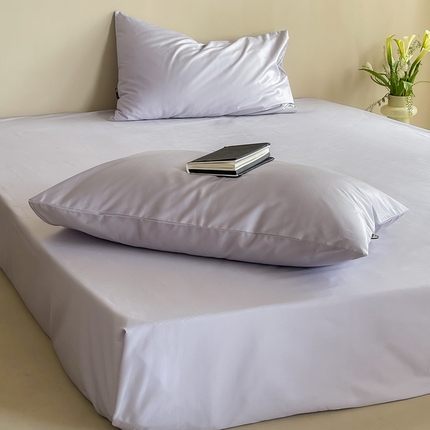 91家纺网 家纺一手货源 找家纺 例外Home 2023新款双股长绒棉“简”系列 枕套 简-珍珠紫