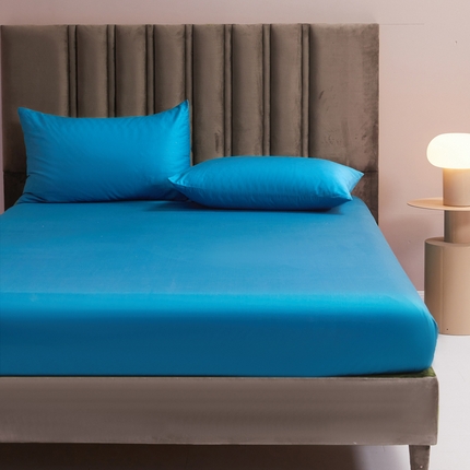 恋尚 2023新款13372喷气全棉床笠 宝蓝