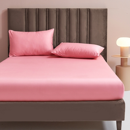 恋尚 2023新款13372喷气全棉床笠 粉色