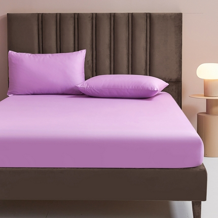 恋尚 2023新款13372喷气全棉床笠 紫色