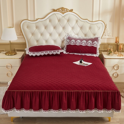 91家纺网 家纺一手货源 找家纺 （总）恋尚 2023新款色织系列床笠床裙可脱卸 单品床笠