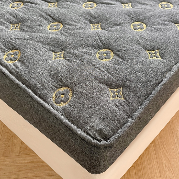 91家纺网 家纺一手货源 找家纺 （总）纤雅 2024新款 纯棉水洗棉刺绣大豆床笠