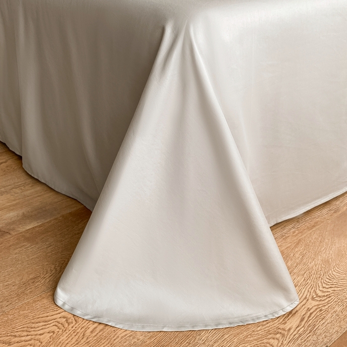 91家纺网 家纺一手货源 找家纺 （总）秀色 2025新款50支贡缎长绒棉床上四件套数码印花被套轻奢高级感床品 椿野-纽约灰