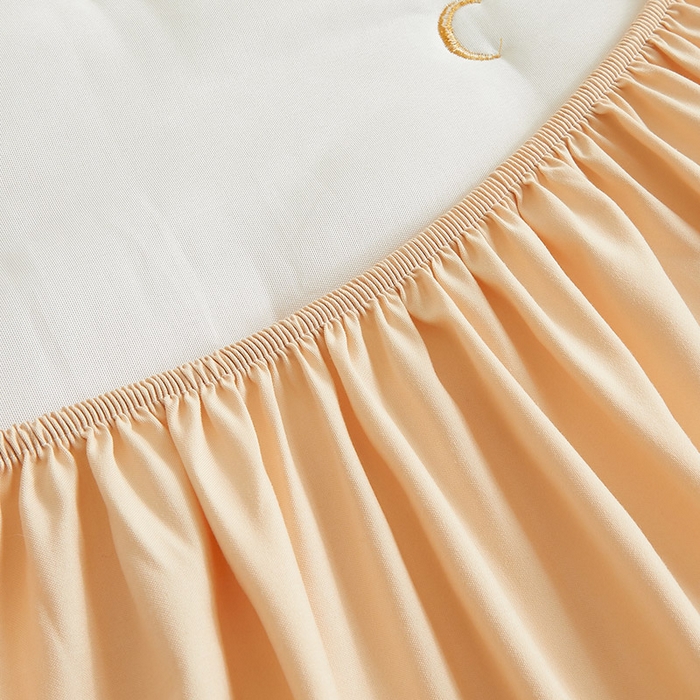 91家纺网 家纺一手货源 找家纺 （总）纤雅床笠 2024新款 艾草刺绣大豆床笠