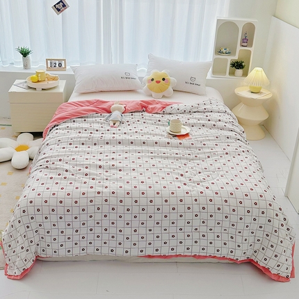 91家纺网 家纺一手货源 找家纺 （总）苏拉家居 2023新款双层纱水洗棉麻夏被