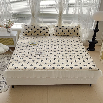 91家纺网 家纺一手货源 找家纺 恋尚 加厚乳胶印花床笠三件套（0.5公分）（可配夏被） 赫本米