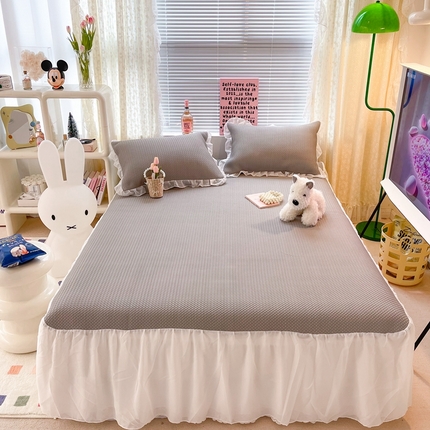 91家纺网 家纺一手货源 找家纺 （总）顾里2023款针织提花凉感床裙席