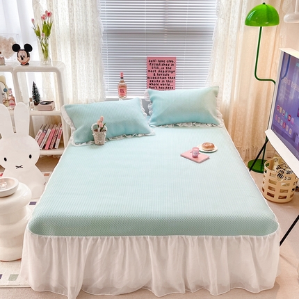 91家纺网 家纺一手货源 找家纺 （总）顾里2023款针织提花凉感床裙席