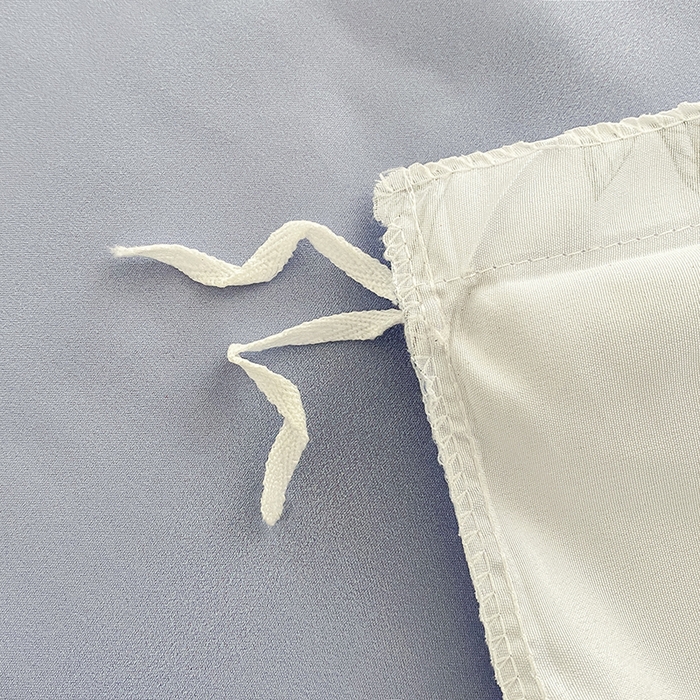 91家纺网 家纺一手货源 找家纺 优尚 2025新款双层纱水洗棉麻四件套 兰花紫梦