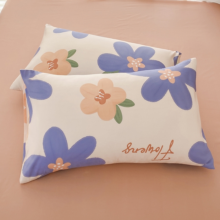 91家纺网 家纺一手货源 找家纺 优尚 2025新款双层纱水洗棉麻四件套 蔚蓝之夏