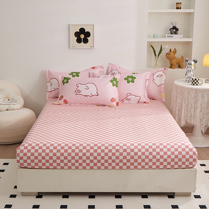 91家纺网 家纺一手货源 找家纺 （总）钰伶 2025新款全棉13372印花纯棉单床笠