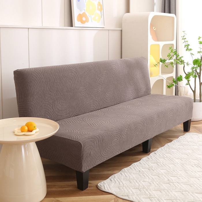 91家纺网 家纺一手货源 找家纺 千彤沙发垫 2023新款无扶手沙发床套-时光年轮系列 咖色