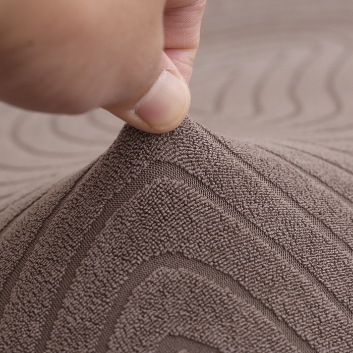 91家纺网 家纺一手货源 找家纺 千彤沙发垫 2023新款无扶手沙发床套-时光年轮系列 咖色