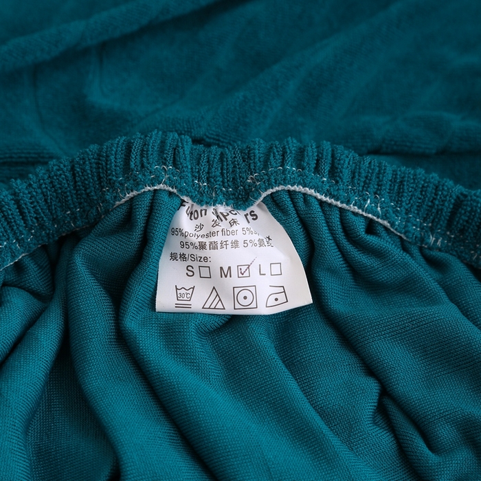 91家纺网 家纺一手货源 找家纺 千彤沙发垫 2023新款无扶手沙发床套-时光年轮系列 孔雀蓝