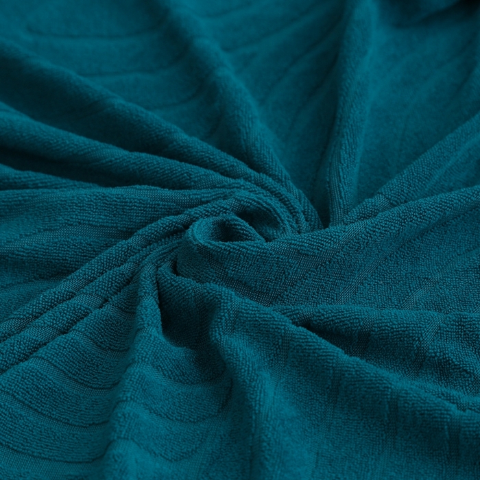 91家纺网 家纺一手货源 找家纺 千彤沙发垫 2023新款无扶手沙发床套-时光年轮系列 孔雀蓝