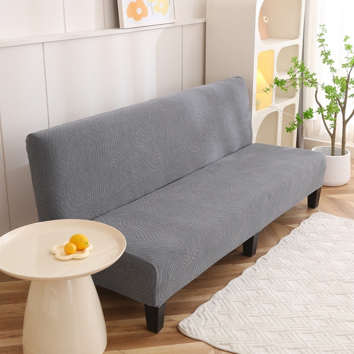 91家纺网 家纺一手货源 找家纺 千彤沙发垫 2023新款无扶手沙发床套-时光年轮系列 深灰