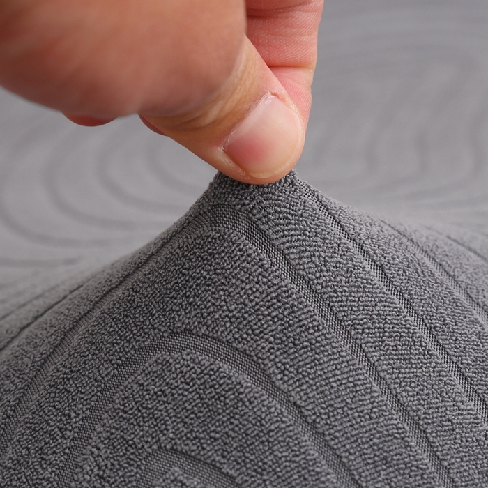 91家纺网 家纺一手货源 找家纺 千彤沙发垫 2023新款无扶手沙发床套-时光年轮系列 深灰