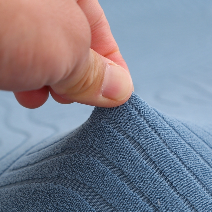 91家纺网 家纺一手货源 找家纺 千彤沙发垫 2023新款无扶手沙发床套-时光年轮系列 水蓝