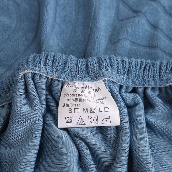 91家纺网 家纺一手货源 找家纺 千彤沙发垫 2023新款无扶手沙发床套-时光年轮系列 水蓝