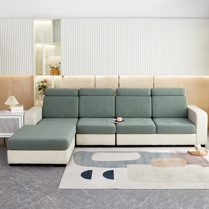 91家纺网 家纺一手货源 找家纺 （总）逐日 2023新款3D提花沙发笠 波浪系列