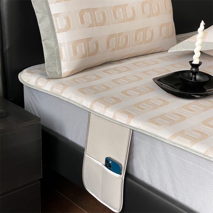 91家纺网 家纺一手货源 找家纺 三味舒屋 2025新款提花冰丝席 迪嘉