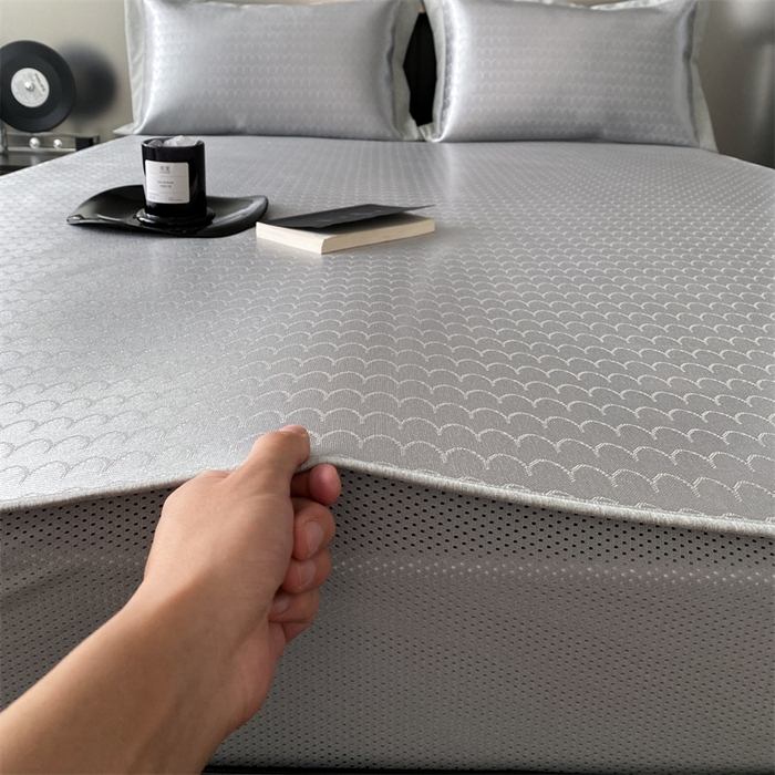 91家纺网 家纺一手货源 找家纺 三味舒屋 2025新款提花冰丝席 杰米