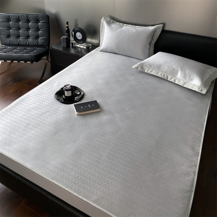 91家纺网 家纺一手货源 找家纺 三味舒屋 2025新款提花冰丝席 杰米