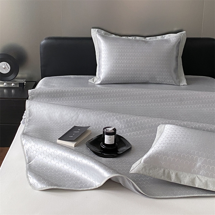 91家纺网 家纺一手货源 找家纺 三味舒屋 2025新款提花冰丝席 杰米